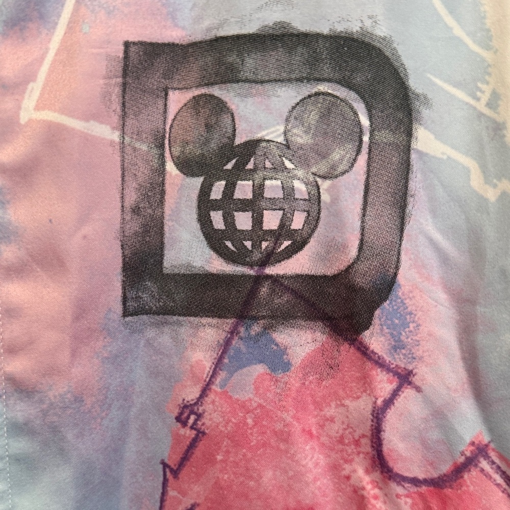 Disney World Disney Parks Multicolor Light Weight Bomber Jacket Casual Chic - Picture 3 of 6